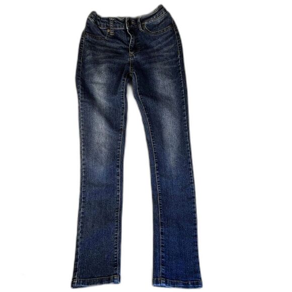 Joe's Jeans Girls Sz 14 Dark Blue Denim Skinny Jeans with Adjustable Waist - Picture 1 of 9